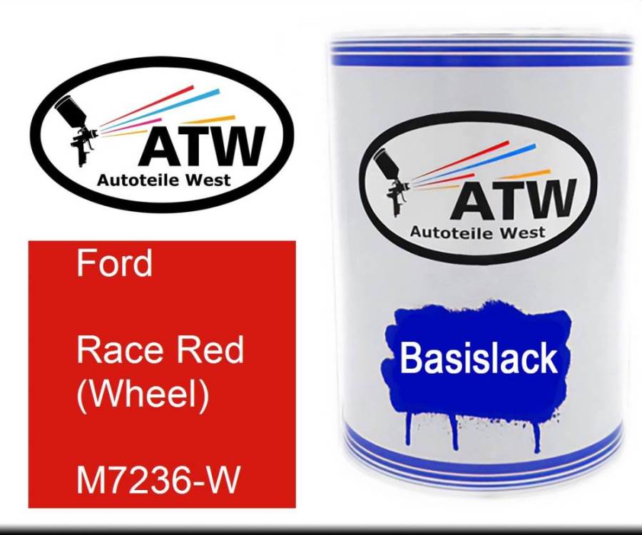 Ford, Race Red (Wheel), M7236-W: 500ml Lackdose, von ATW Autoteile West.